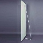 L-banner Aufsteller Detailansicht aufrecht